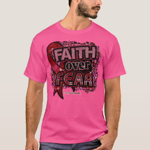 T-shirt Cystic Hygroma Awareness Ribbon Faith Over Fear Le