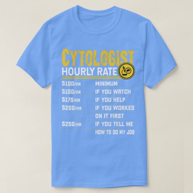 T-shirt Cytologiste Cytologie Microbiologiste Microscopie  (Design devant)