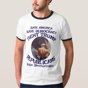 T-shirt Czar Rue Menteur Trump POTUS Patriotique MAGA Trai