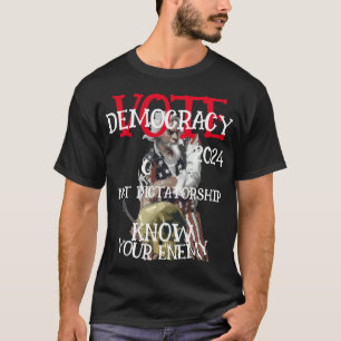 T-SHIRT CZAR VOTE DÉMOCRATIE PAS DICTATURE 2028