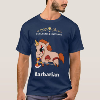 T-shirt D20 Barbarian Rage
