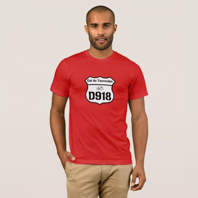 T-shirt D918 : Col du Tourmalet (Devant entier)