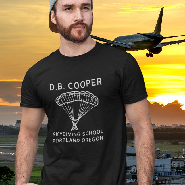 T-shirt D.B. Cooper Skydiving School (Créateur téléchargé)