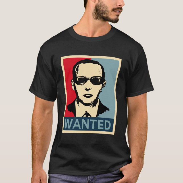 T-shirt D. B. Coopers Recherché Skydiving Funny Hijack (Devant)