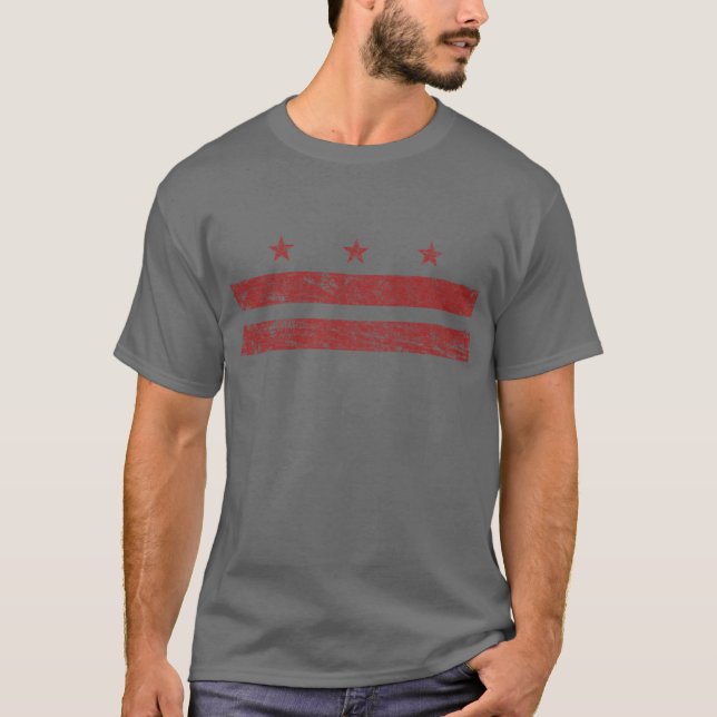 T-shirt D.C. Flag vintage (Devant)