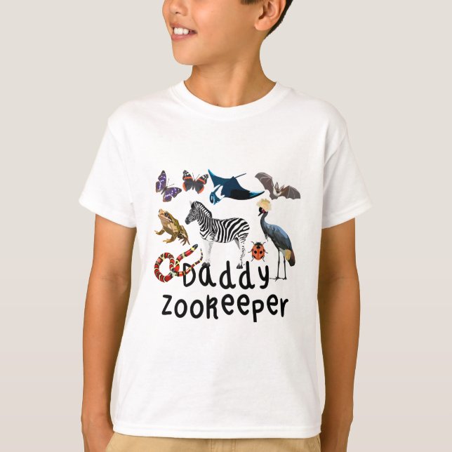 T-shirt D est pour Daddy Zookeeper (Devant)