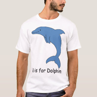 T-shirt D est pour le dauphin