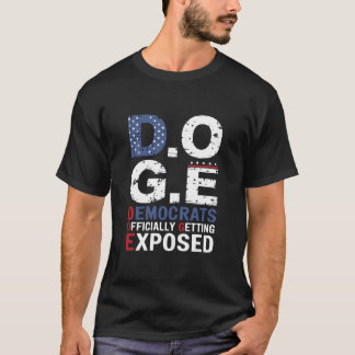 T-shirt D.O.G.E. Politique Patriotique