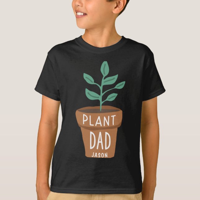 T-shirt D Plant Dad Gardening  (Devant)