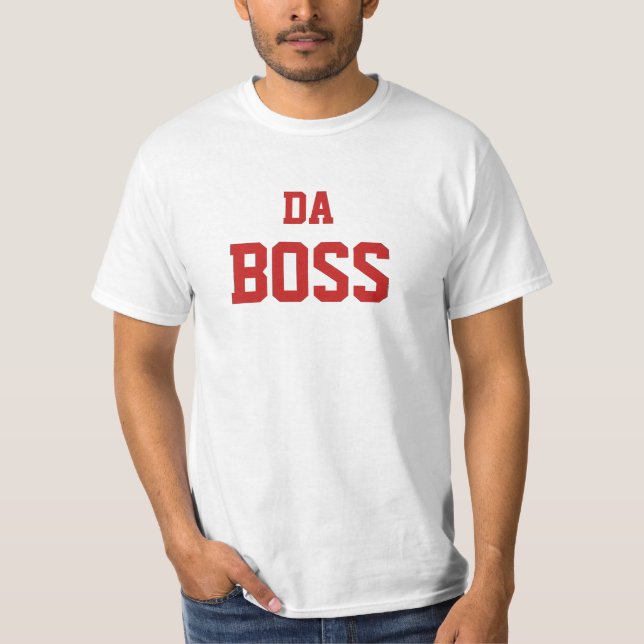 T-shirt Da Boss DO-IT-YOURSELF texte+police+couleur (Devant)