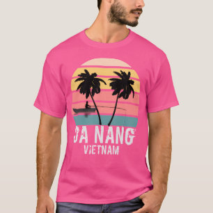 T-shirt Da Nang City Vietnam Retro Sunset