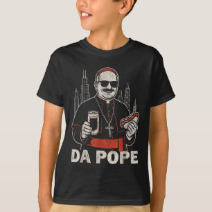 T-shirt Da Pope De L'Amérique Chicago Pape Leo Xiv Funny V