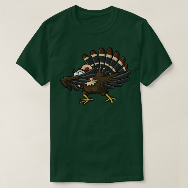 T-shirt Dab de Thanksgiving Dinde Dab Humour Danse (Design devant)
