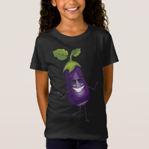 T-Shirt Dab Eggplant Danser Dabbing Eggplant Fruits