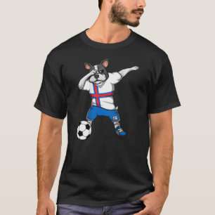 T-shirt Dab Français Bulldog Féroé des îles Féroé de footb