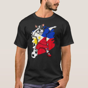 T-shirt Dab French Bulldog Philippines Fans de football Je
