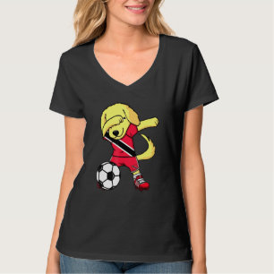 T-shirt Dab Golden Retriever Trinité-Et-Tobago Soccer Fa