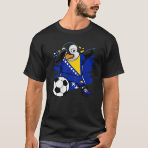 T-shirt Dab Penguin Bosnie-Herzégovine Fans de football Je