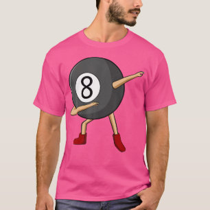 T-shirt Dabbing 8 Ball Pool Billard Joueur Garçon