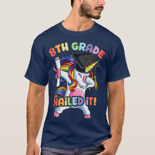 T-shirt Dabbing 8e grade Unicorne Graduation Classe de
