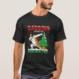 T-shirt Dabbing autour de l'arbre de Noël Saint Bernard Do