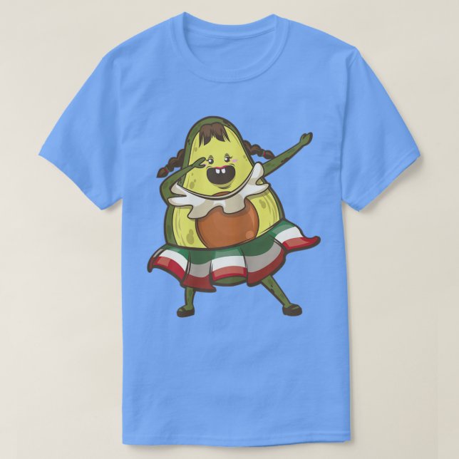 T-shirt Dabbing Avocado Girl Cinco De Mayo  (Design devant)