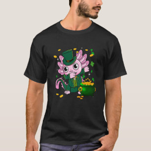 T-shirt Dabbing Axolotl Leprechaun Jour de la Saint Patric