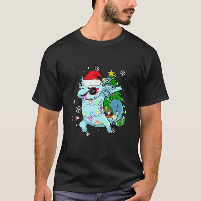 T-shirt Dabbing Axolotl S Enfants Garçon Jeunes Pyjamas de (Devant)