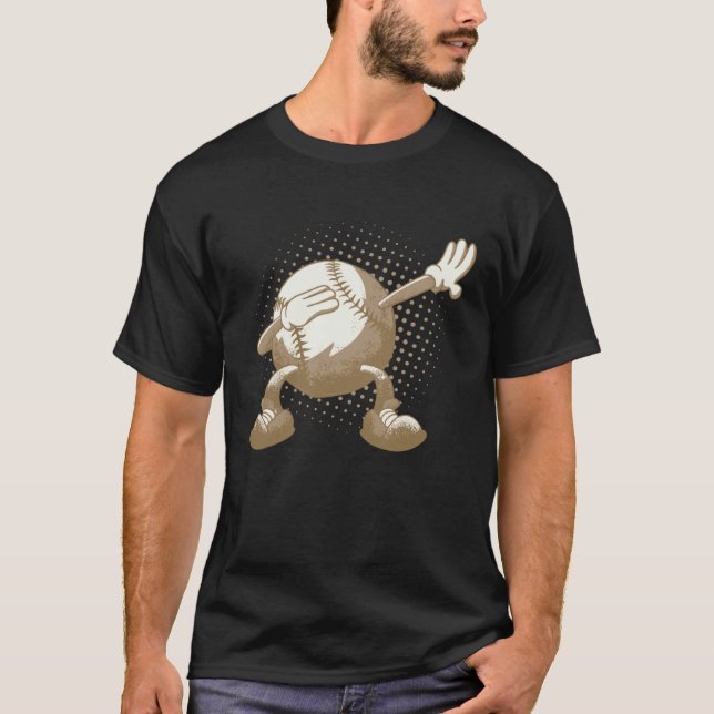 T-shirt Dabbing Baseball Kids Baseball Boys Dabbing Baseba (Devant)