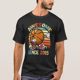 T-shirt Dabbing Basketball Awesome Depuis 2005 Hommes Anni