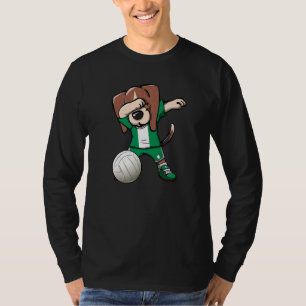 T-shirt Dabbing Beagle Chien Nigeria Jersey Nigerian Volle