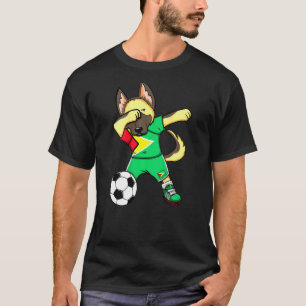 T-shirt Dabbing Berger Allemand Guyana Supporters de Footb