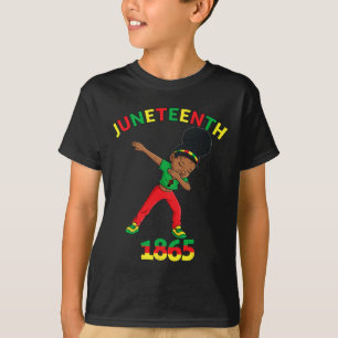 T-shirt Dabbing Black Princess Junetten 1865 Peau Brown