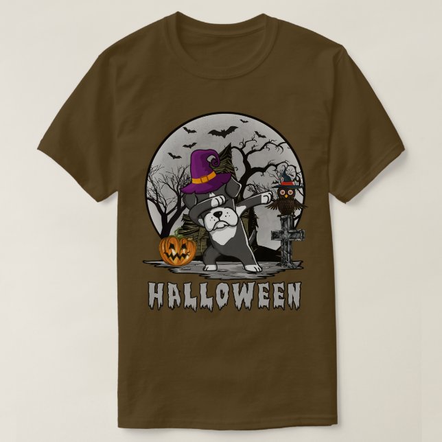 T-shirt Dabbing Boer Chien Sorcière Casquette Drôle Chien  (Design devant)