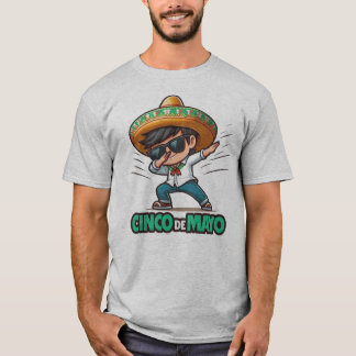 T-shirt Dabbing BOY Cinco De Mayo Faisons la fête mexicain