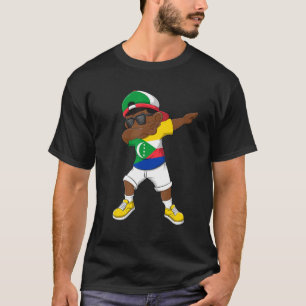 T-shirt Dabbing Boy Comoros Drapeau Enfants Dab Dance