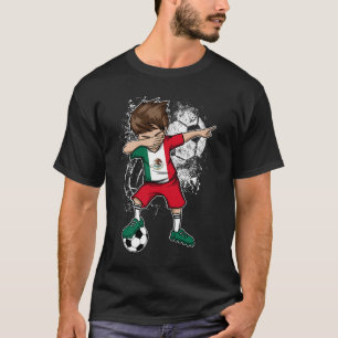 T-shirt Dabbing Boy Mexico Soccer Shirt Jersey Mexican Foo