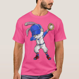 T-shirt Dabbing Bunny Jour de Pâques Capteur de baseball H