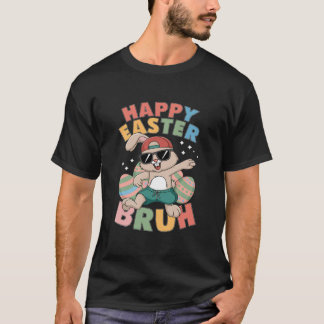 T-shirt Dabbing Bunny Pâques Bruh