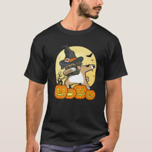 T-shirt Dabbing Carlin Dab Dance Funny Chien Halloween Cad