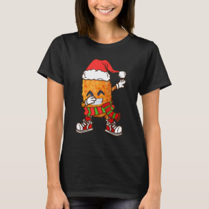 T-shirt Dabbing Chicken Nuggets Noël Enfants Garçons Homme