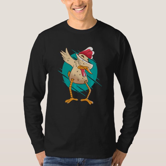 T-shirt Dabbing Chicken  Rooster (Devant)