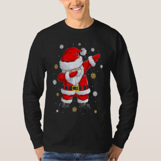 T-shirt Dabbing Christmas Ugly Xmas Sweater Santa Dab Squa