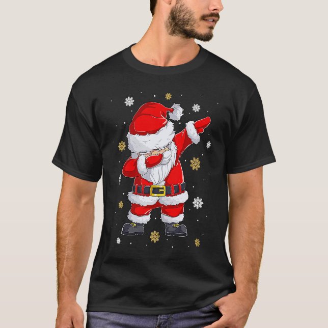 T-shirt Dabbing Christmas Ugly Xmas Sweater Santa Dab Squa (Devant)