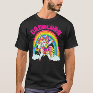 T-shirt Dabbing Dadacorn Unicorn Papa Day