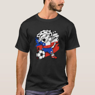 T-shirt Dabbing Dalmatian Chili Fans de football Jersey Ch