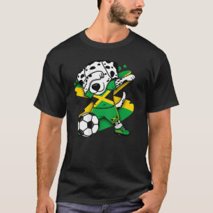 T-shirt Dabbing Dalmatian Jamaïque Soccer Fans Jersey Foot