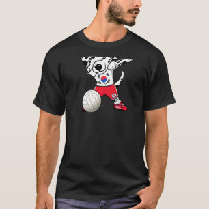 T-shirt Dabbing Dalmatie Chien Corée du Sud Volleyball Jer