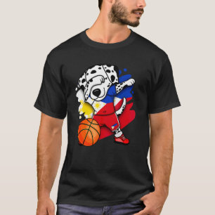 T-shirt Dabbing Dalmatie Philippines Fans de basket-ball J