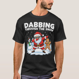 T-shirt Dabbing dans la neige